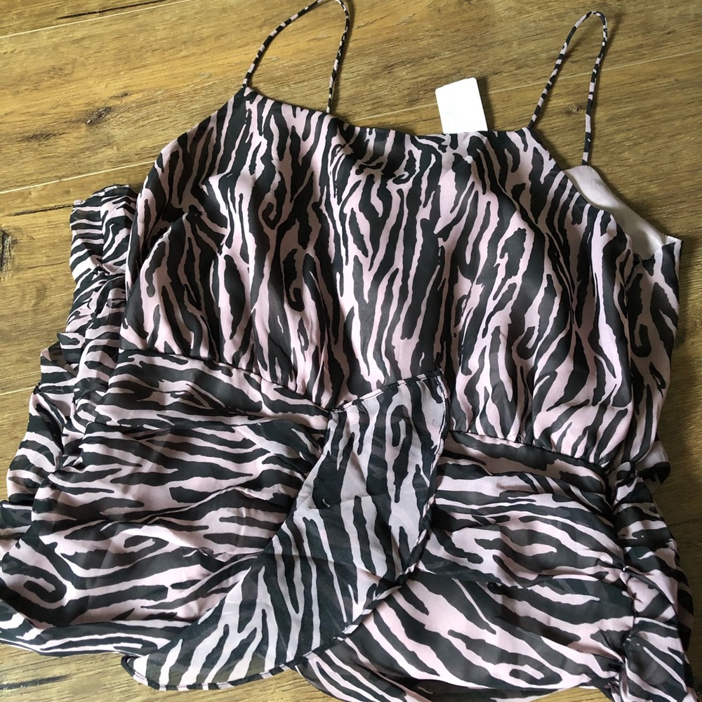 ENDLESS ROSE-NWT Thin Strap Ruffle Dress - Picture 2 of 12